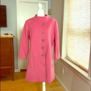 Beverly & Monika pink wool coat